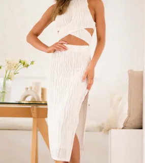 Abiti senza maniche aderenti aderenti da donna, abito lungo primavera estate moda casual tinta unita con spacco alto