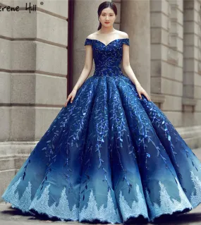 Abito da sposa moda con spalle scoperte Fiori fatti a mano Abito da sposa da sposa più bello Foto reale Hm66557 Wedding Dre