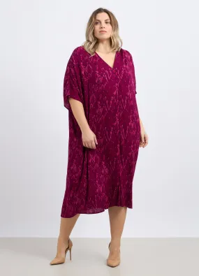 Abito lungo in pura viscosa donna curvy