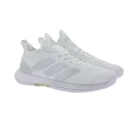 adidas adizero Ubersonic 4 Allcourt scarpe da tennis sostenibili da donna con ammortizzazione Lightstrike GW2513 bianco/argento