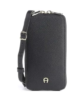  Aigner Fashion Borsetta porta cellulare pelle granulata nero  
