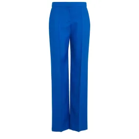 ALEXANDER MCQUEEN  Pantaloni a vita bassa in tessuto blu