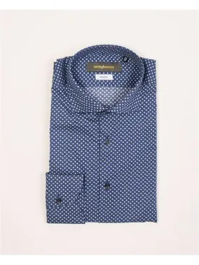 Camicia custom fit Sette/Mezzo con stampa all-over