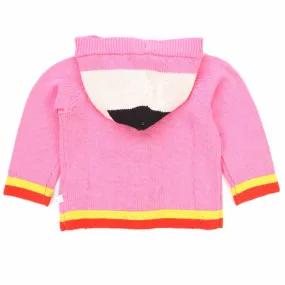 Cardigan Rosa E Multicolor Bambina E Neonata