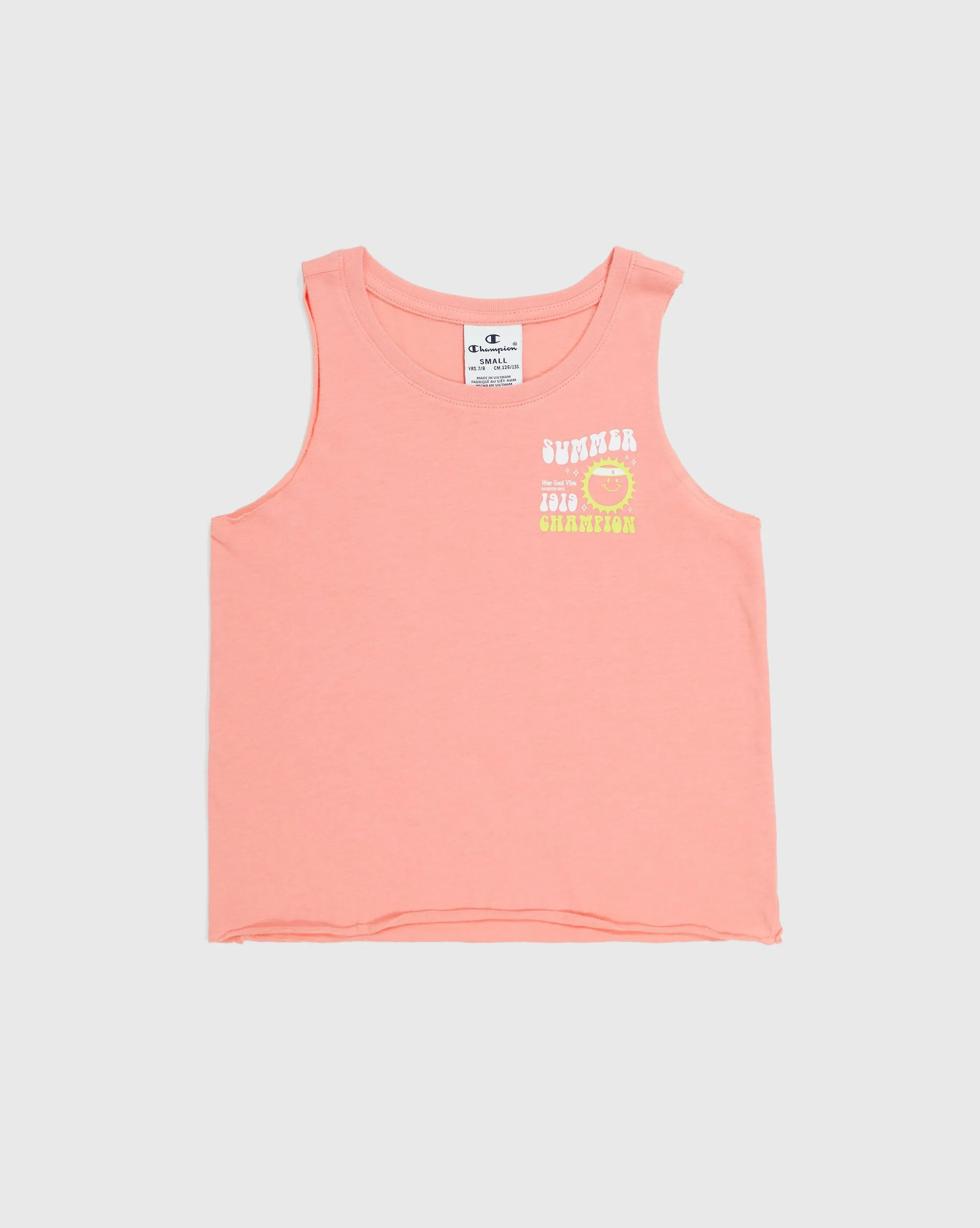 Champion Canottiera Minimalist Rosa Bambina