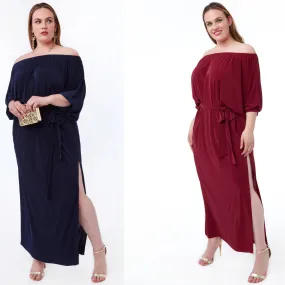 GODDIVA PLUS ABITO MAXI MULTIUSO CON SPACCO