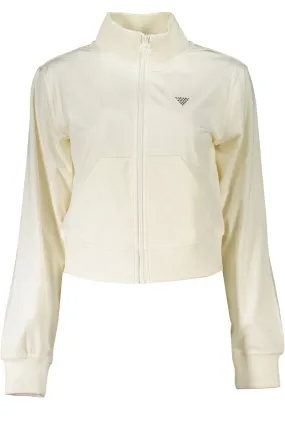GUESS JEANS FELPA CON ZIP DONNA BIANCO