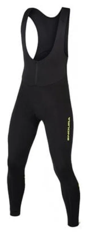 Pantaloncini con bretelle lunghi Endura Windchill Neri / Gialli fluo