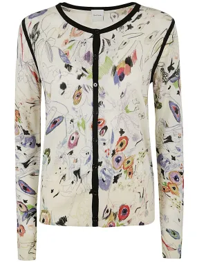 PAUL SMITH WOMENS KNITTED CARDIGAN BUTTON