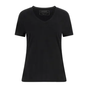 T-shirt Donna Guess Ricamo Logo Nero