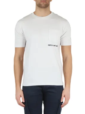 T-shirt in cotone con taschino frontale